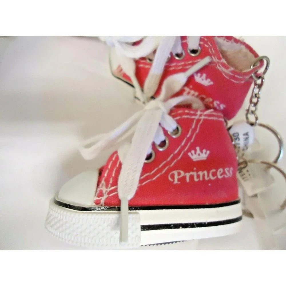 Sneaker Keychain Lot of 7 Princess Party Favors Pink Fuchsia Blue New Free Ship